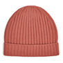 Pink ribbed hat